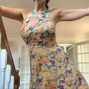 NWOT Minkpink High Neck Floral Mini dress